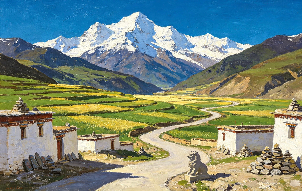 The Stone Lion That Spoke at Dawn: A Tibetan Folktale